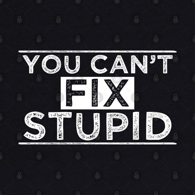 You Can´t Fix Stupid by Dojaja